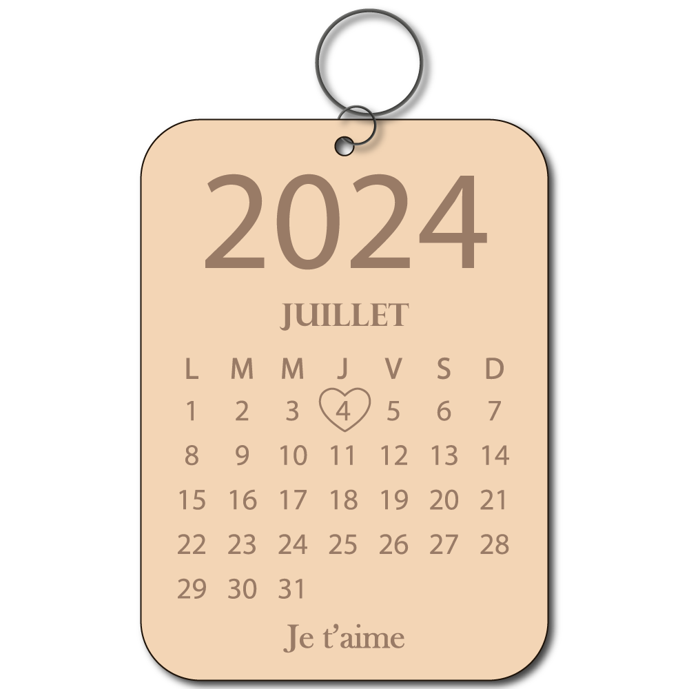 porte clé personnalisé bois